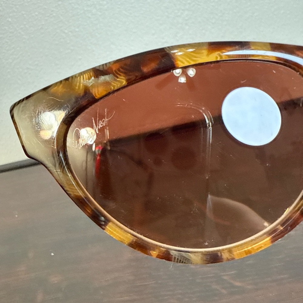 Patricia Nash Tortoise Shell Cat Eye Sunglasses - Size 55-16-145 - Picture 5 of 7